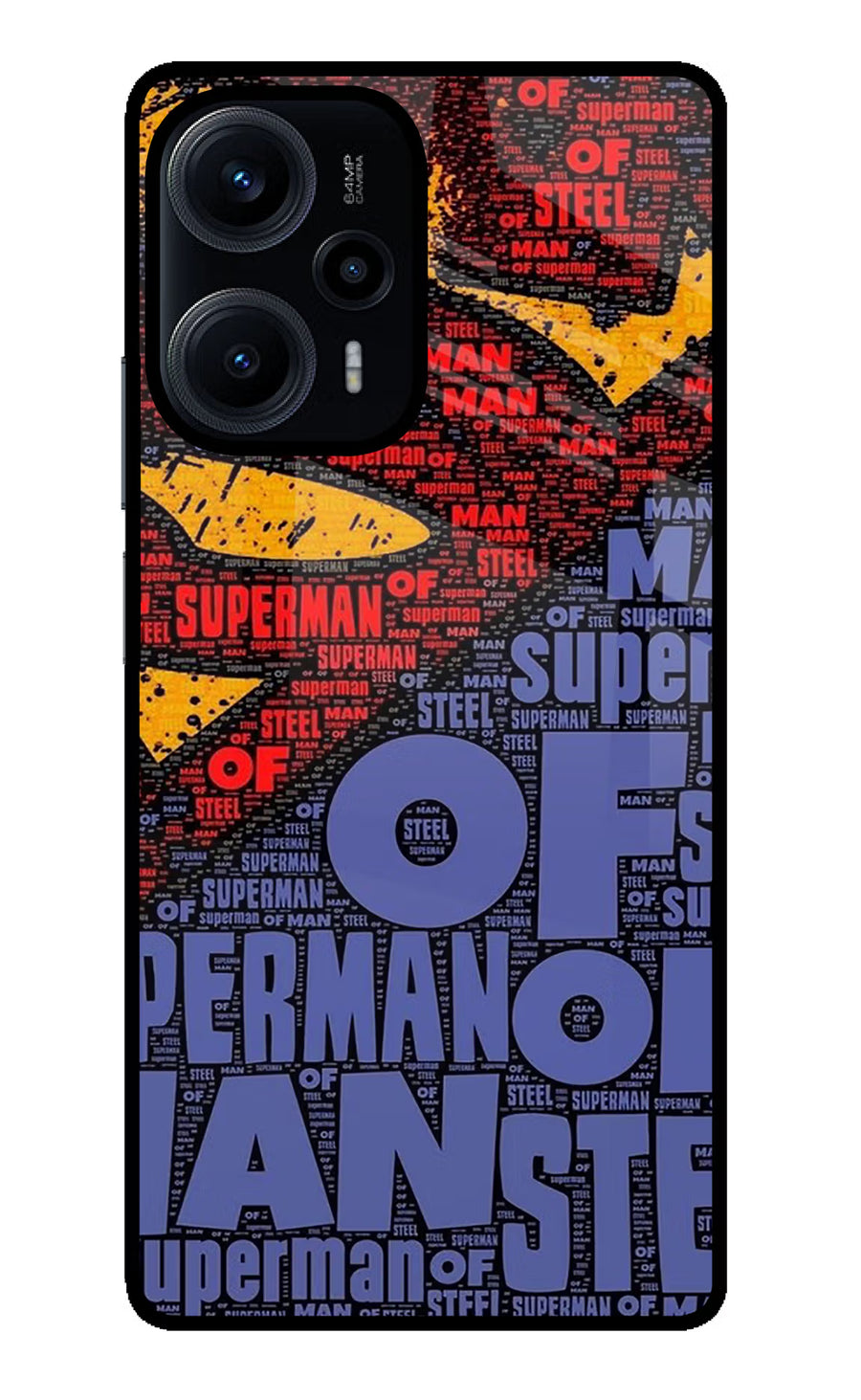 Superman Poco F5 5G Back Cover, Glass case