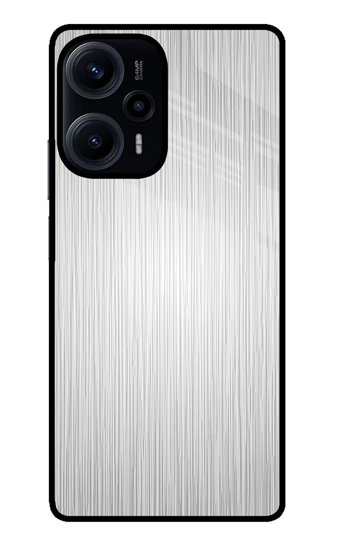 Wooden Grey Texture Poco F5 5G Glass Case