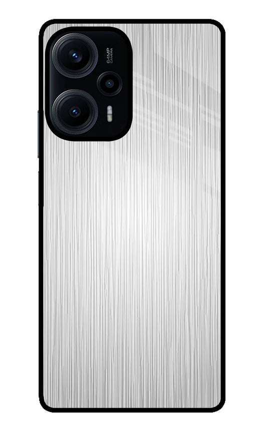 Wooden Grey Texture Poco F5 5G Glass Case