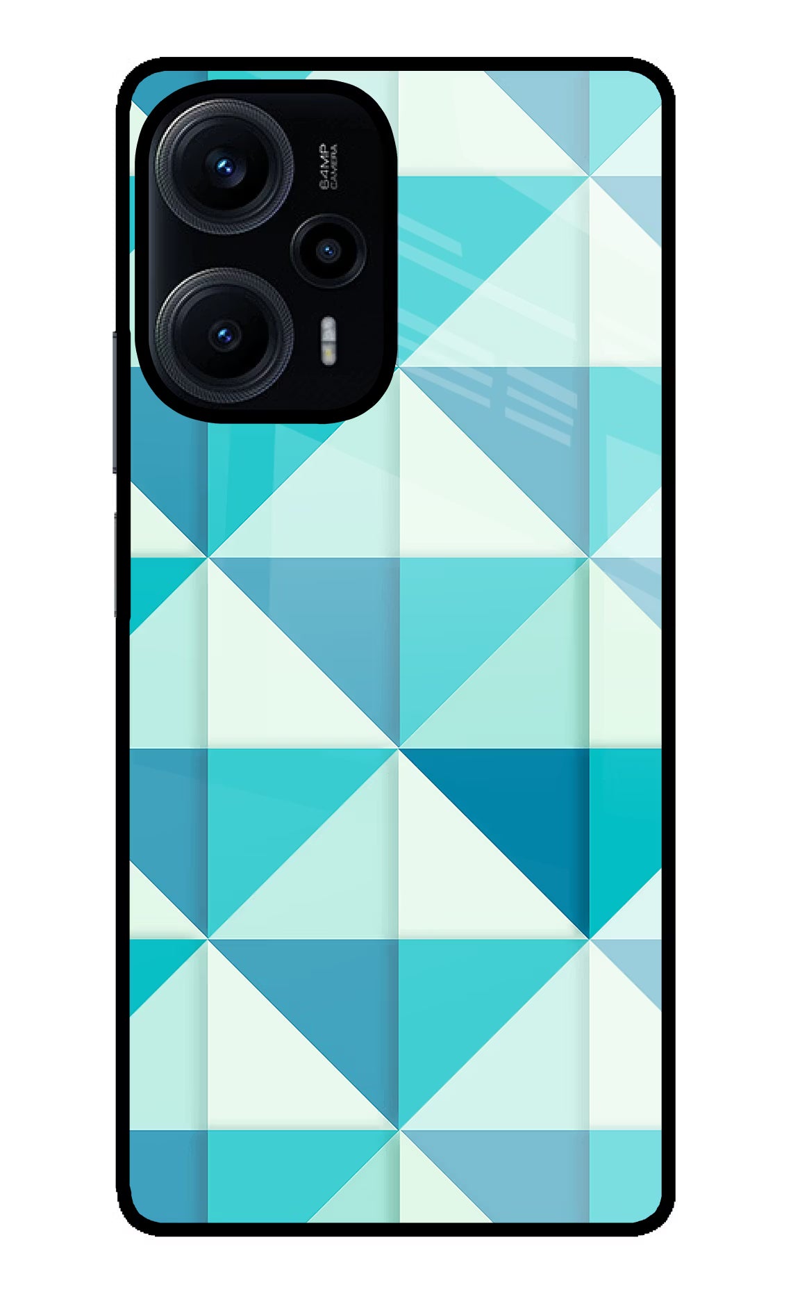 Abstract Poco F5 5G Glass Case Back Cover by Casekaro