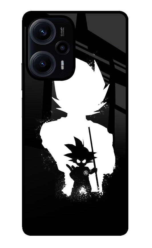Goku Shadow Poco F5 5G Glass Case