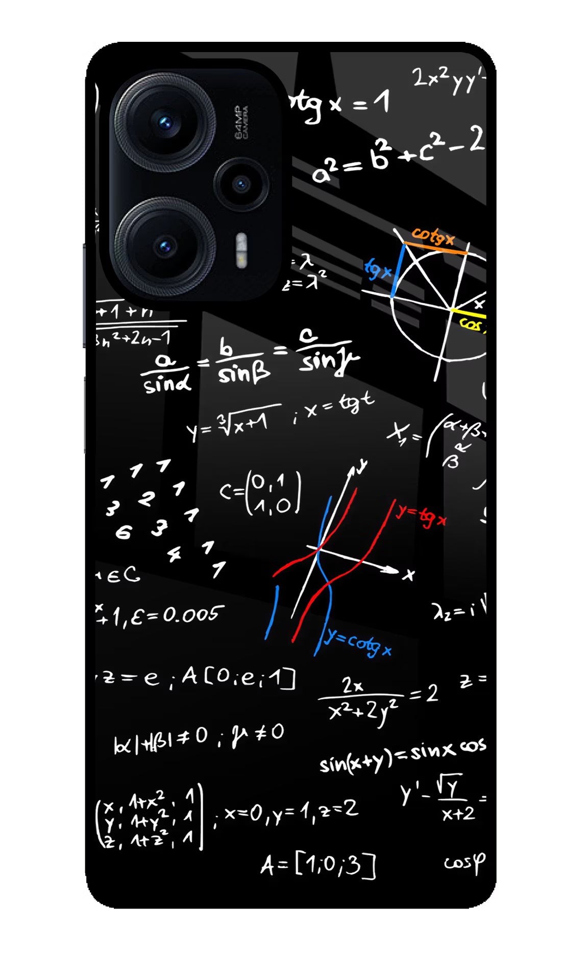 Mathematics Formula Poco F5 5G Glass Case
