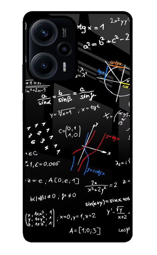 Mathematics Formula Poco F5 5G Glass Case