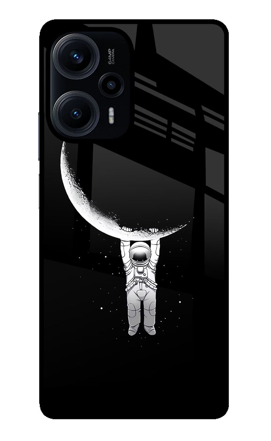 Moon Space Poco F5 5G Back Cover, Glass case