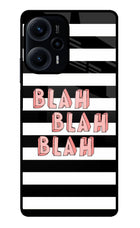 Blah Blah Blah Poco F5 5G Glass Case