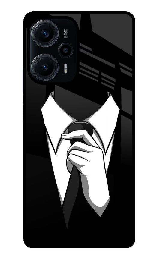 Black Tie Poco F5 5G Glass Case