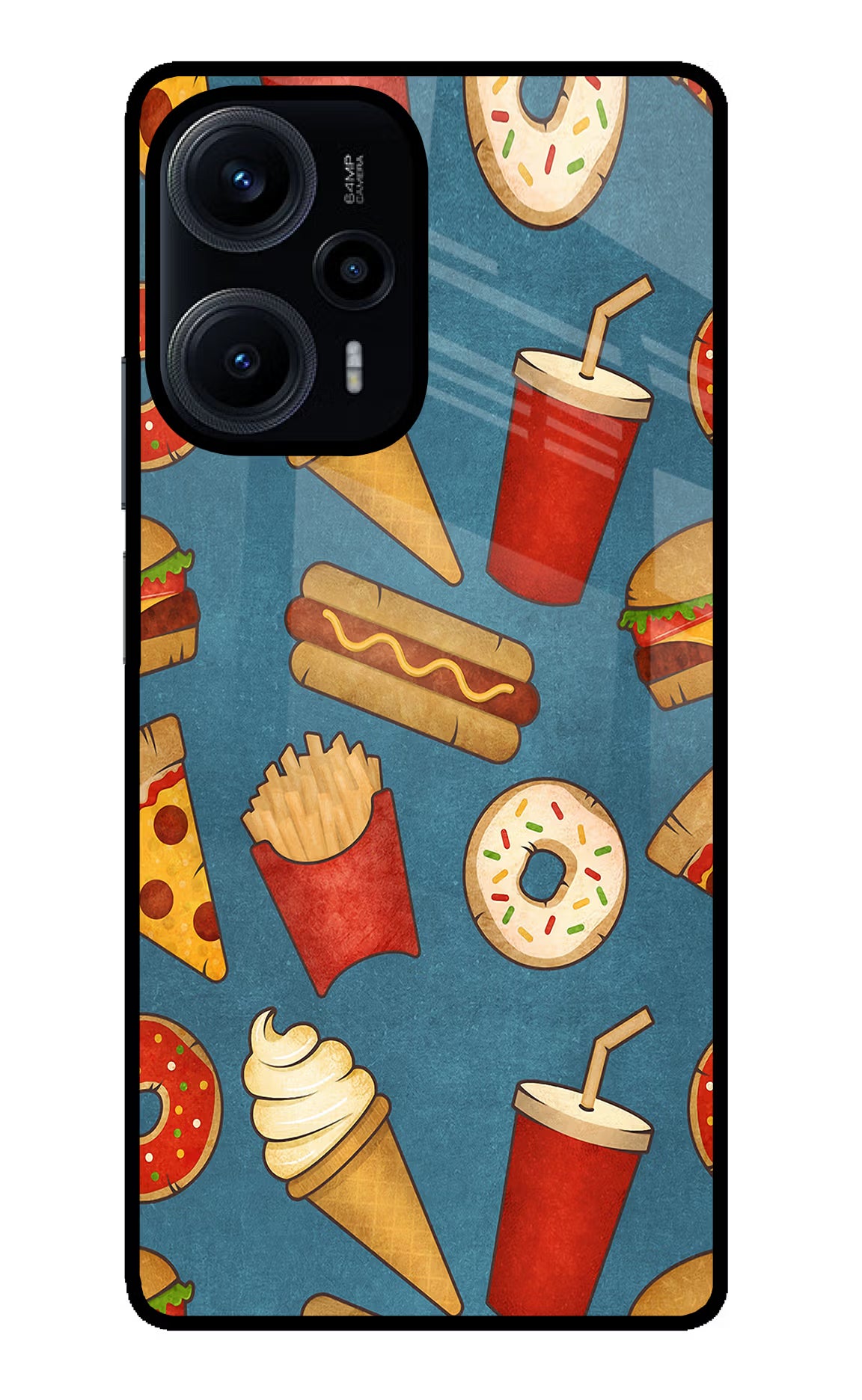 Foodie Poco F5 5G Glass Case