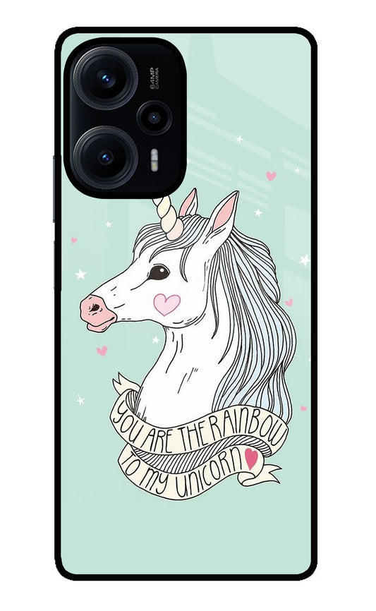 Unicorn Wallpaper Poco F5 5G Glass Case