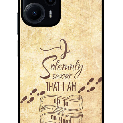 I Solemnly swear that i up to no good Poco F5 5G Glass Case