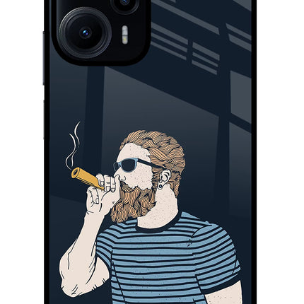 Smoking Poco F5 5G Glass Case