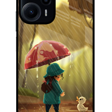 Rainy Day Poco F5 5G Glass Case