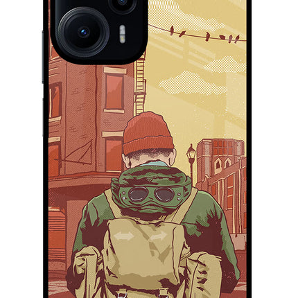 Adventurous Poco F5 5G Glass Case