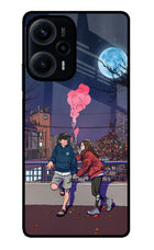 Chilling Couple Poco F5 5G Glass Case