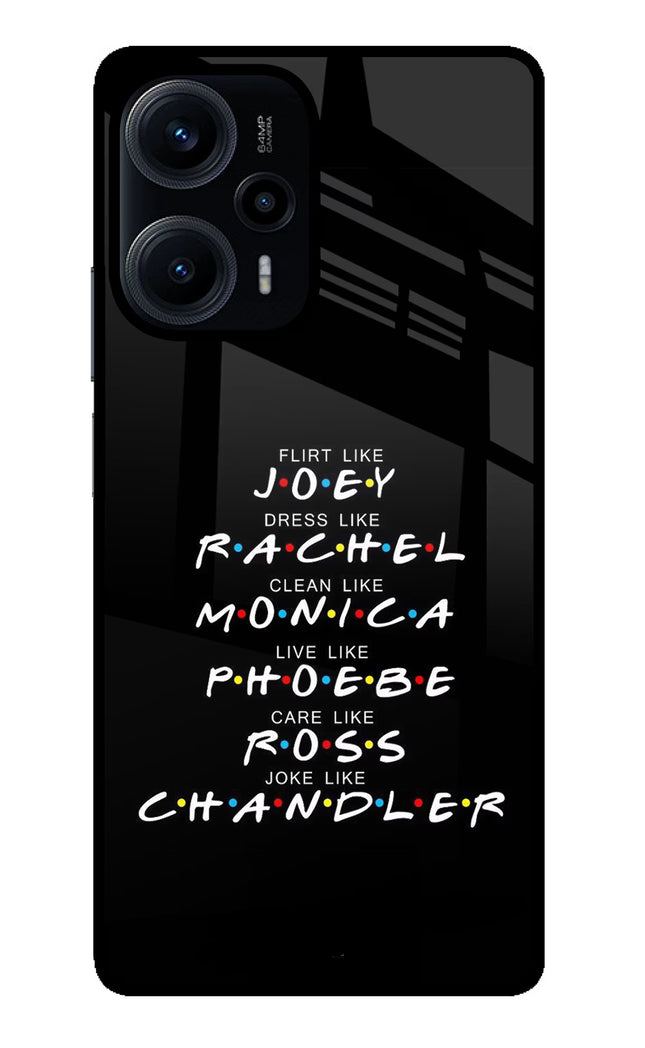 FRIENDS Character Poco F5 5G Glass Case