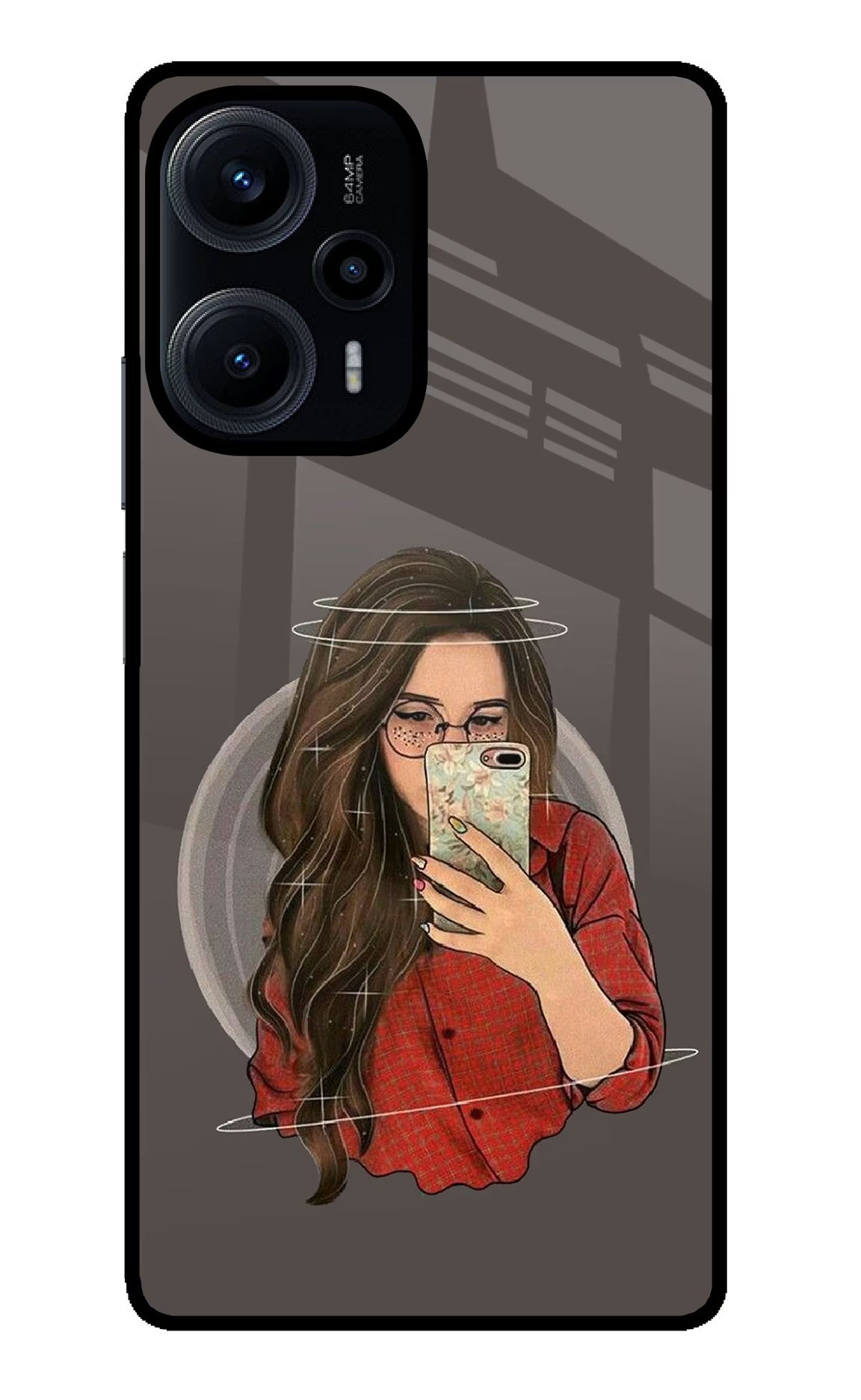 Selfie Queen Poco F5 5G Glass Case Back Cover by Casekaro