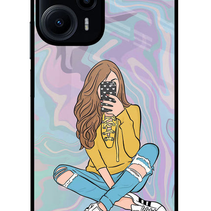 Selfie Girl Poco F5 5G Glass Case