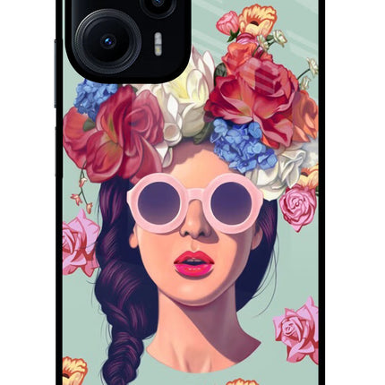 Pretty Girl Poco F5 5G Glass Case