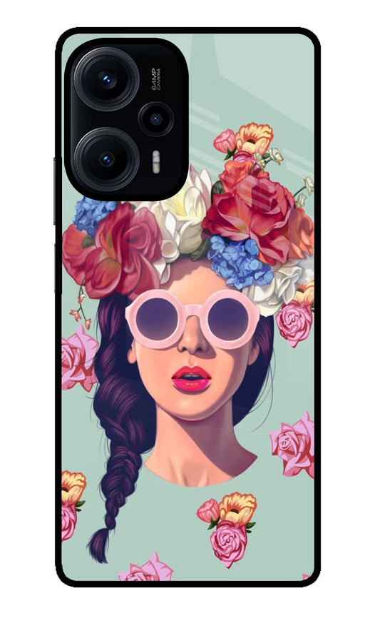 Pretty Girl Poco F5 5G Glass Case