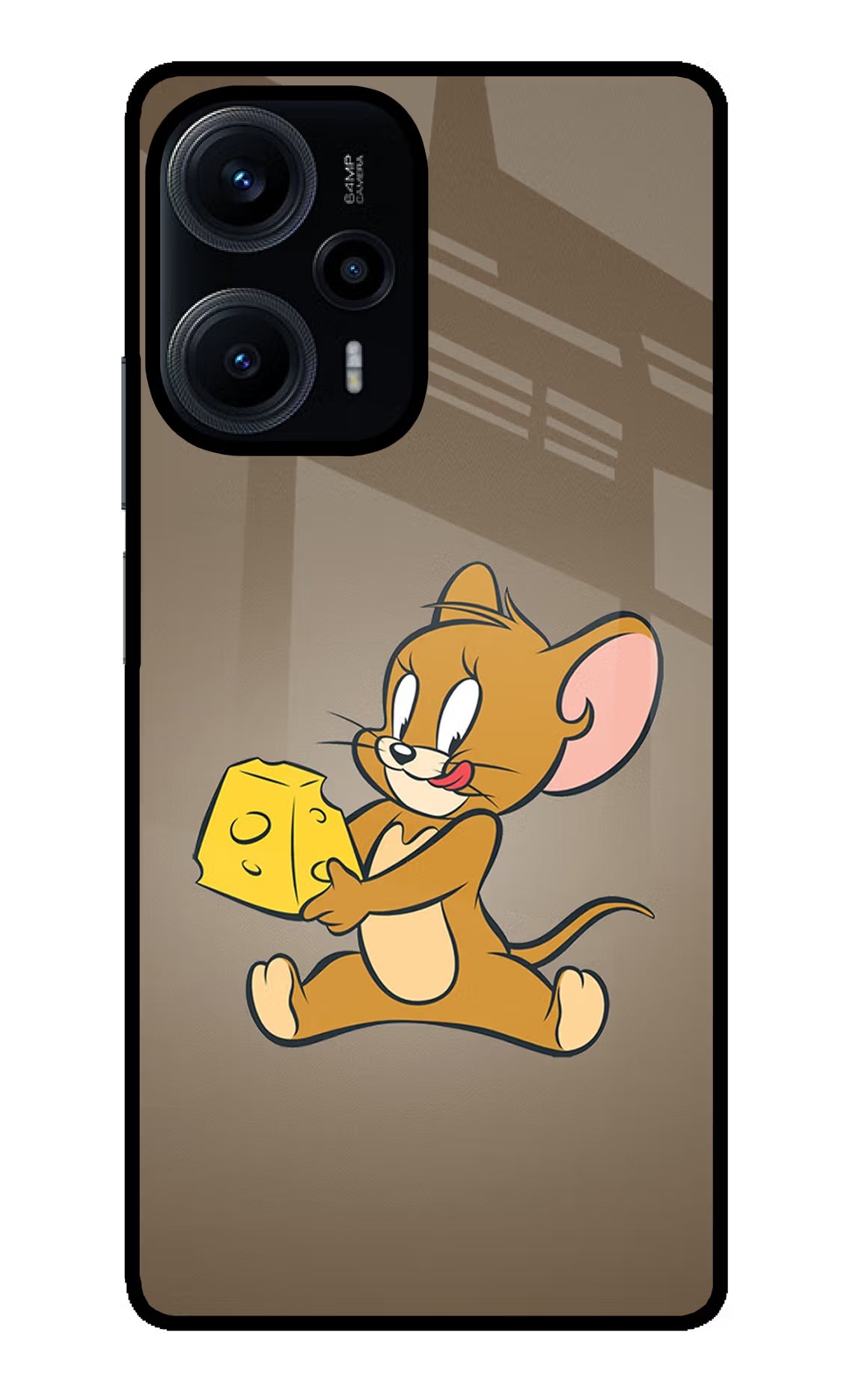 Jerry Poco F5 5G Glass Case Back Cover by Casekaro
