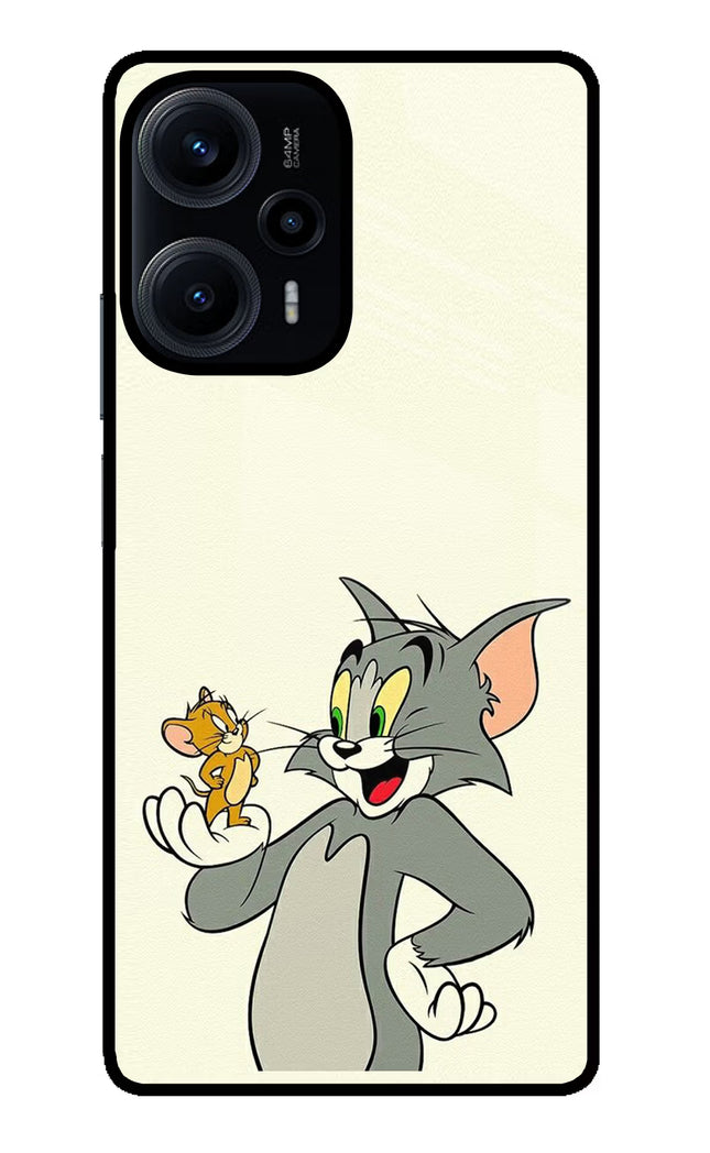 Tom & Jerry Poco F5 5G Glass Case