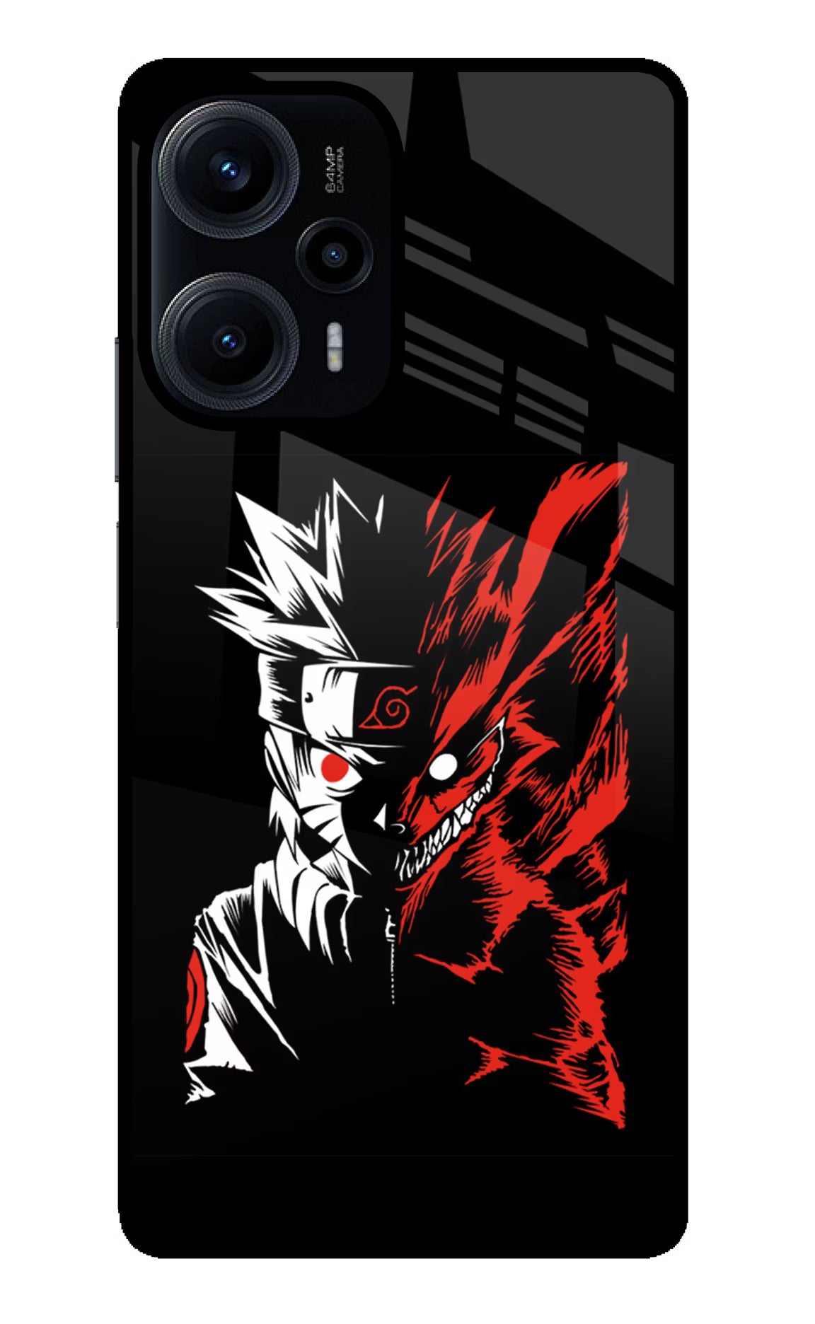 Naruto Two Face Poco F5 5G Glass Case