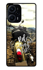 Ride More Worry Less Poco F5 5G Glass Case