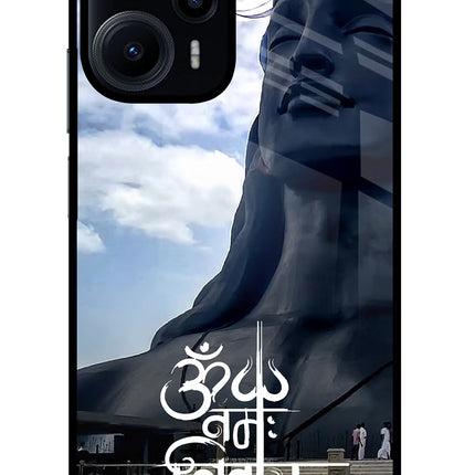 Om Namah Shivay Poco F5 5G Glass Case