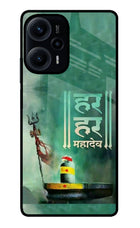 Har Har Mahadev Shivling Poco F5 5G Glass Case