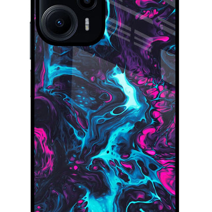 Abstract Poco F5 5G Glass Case