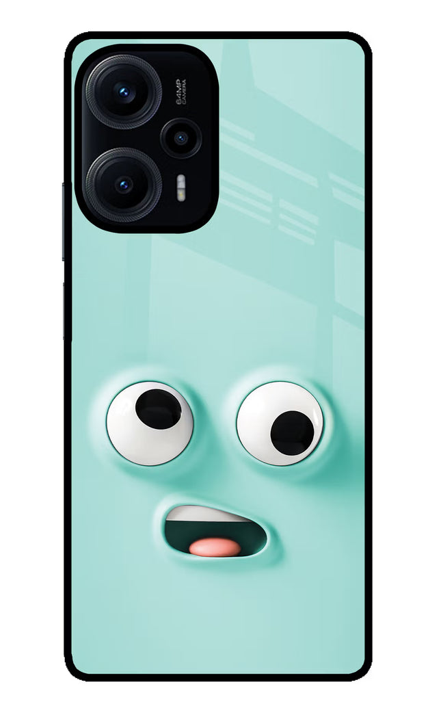 Funny Cartoon Poco F5 5G Glass Case