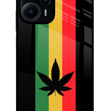 Weed Flag Poco F5 5G Glass Case