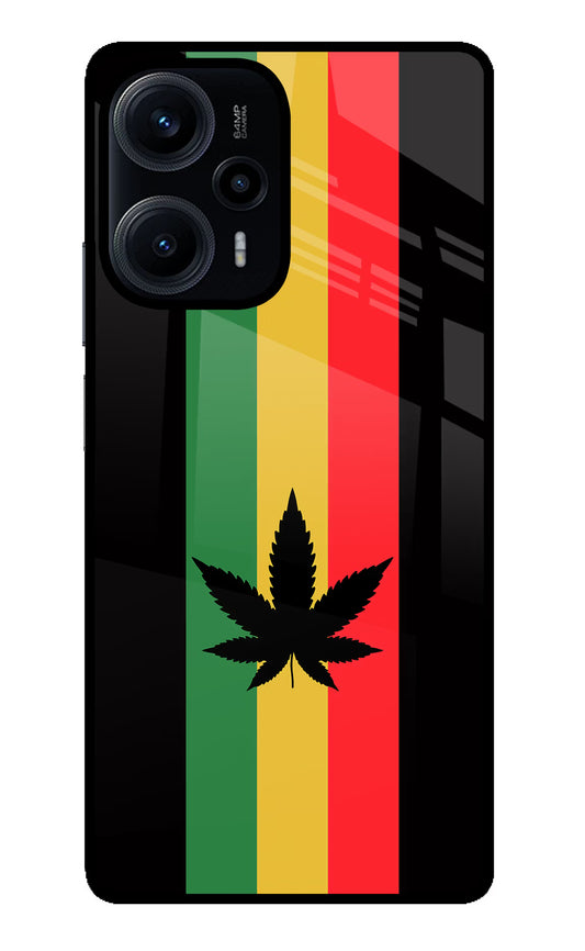 Weed Flag Poco F5 5G Glass Case