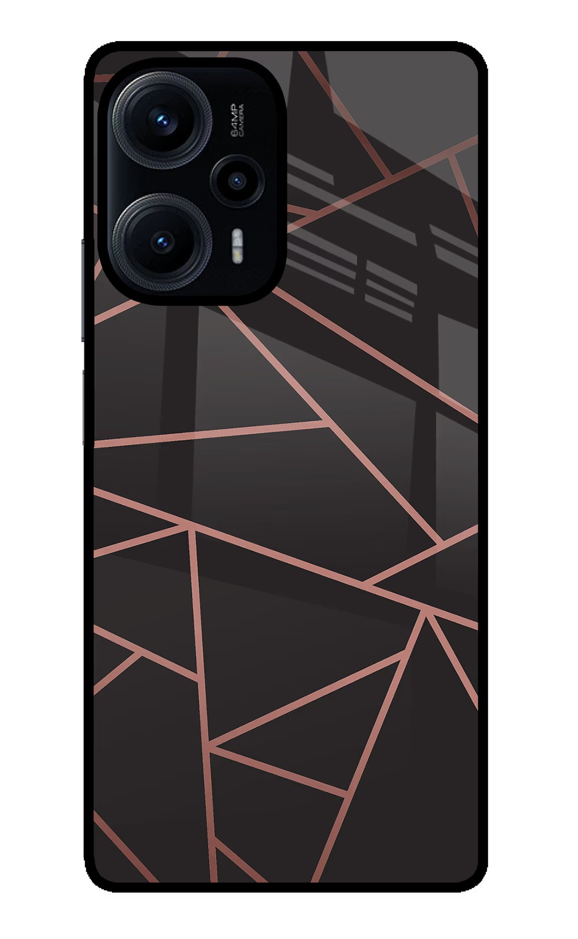 Geometric Pattern Poco F5 5G Glass Case