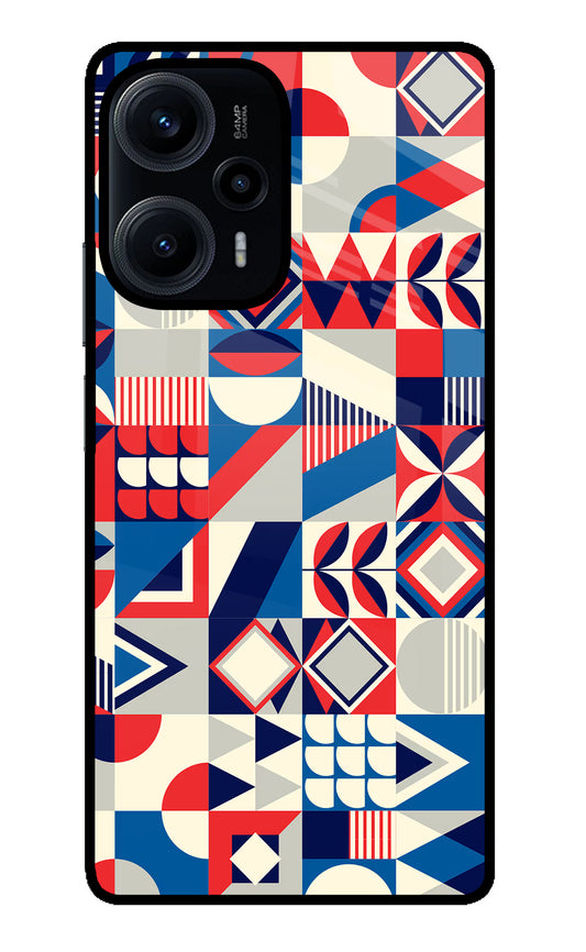 Colorful Pattern Poco F5 5G Glass Case