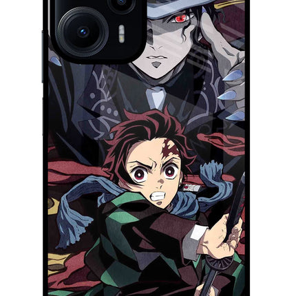 Demon Slayer Poco F5 5G Glass Case