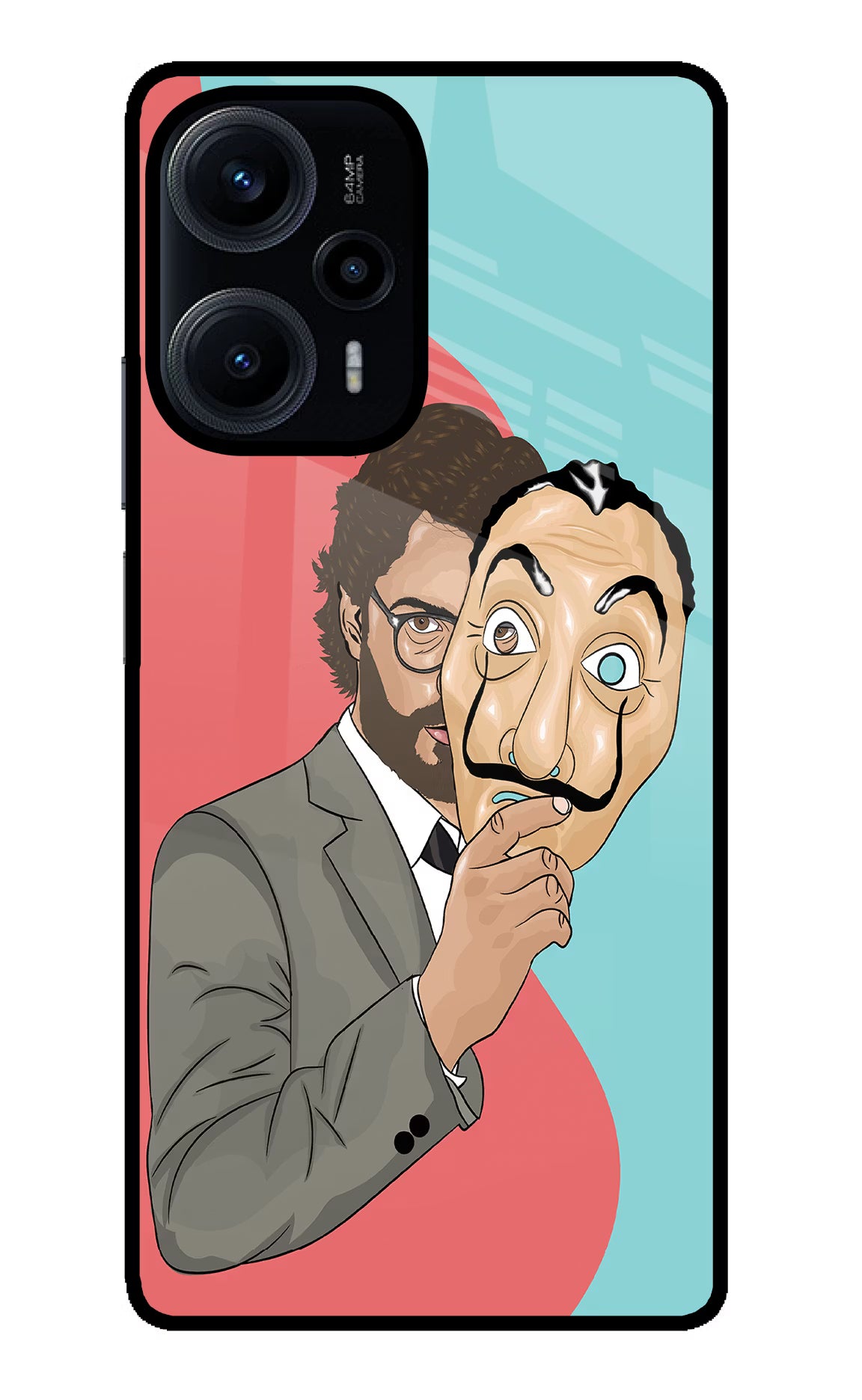 Professor Poco F5 5G Glass Case Back Cover by Casekaro