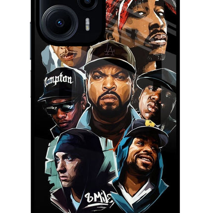 Rappers Poco F5 5G Glass Case