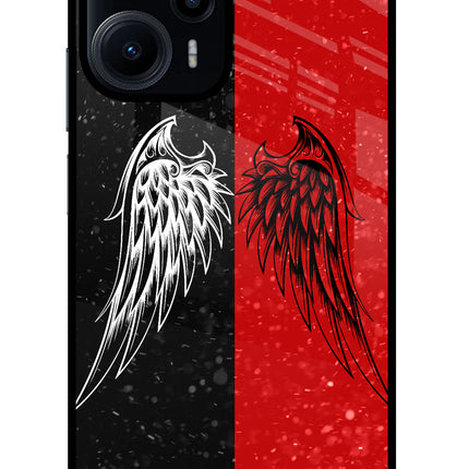 Wings Poco F5 5G Glass Case