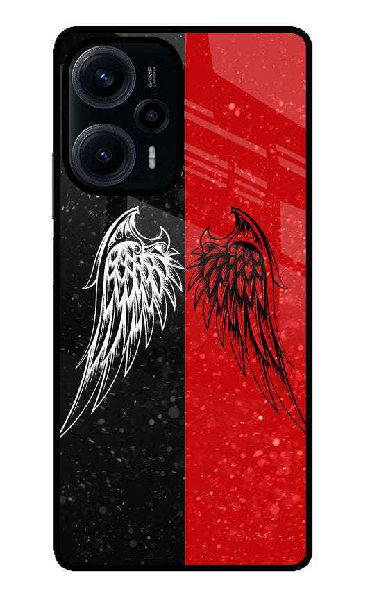 Wings Poco F5 5G Glass Case