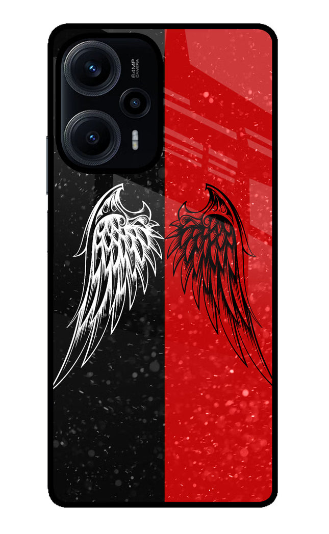 Wings Poco F5 5G Glass Case