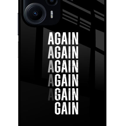 Again Again Gain Poco F5 5G Glass Case