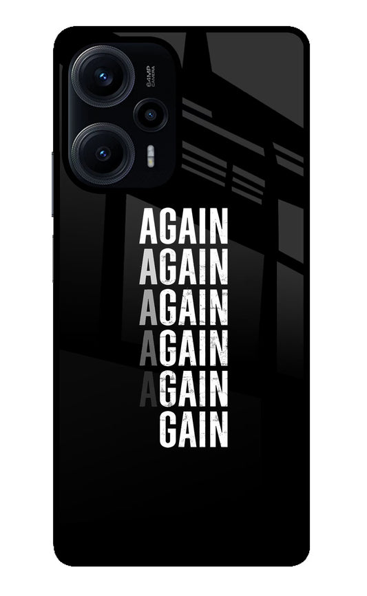 Again Again Gain Poco F5 5G Glass Case