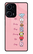 BTS names Poco F5 5G Glass Case