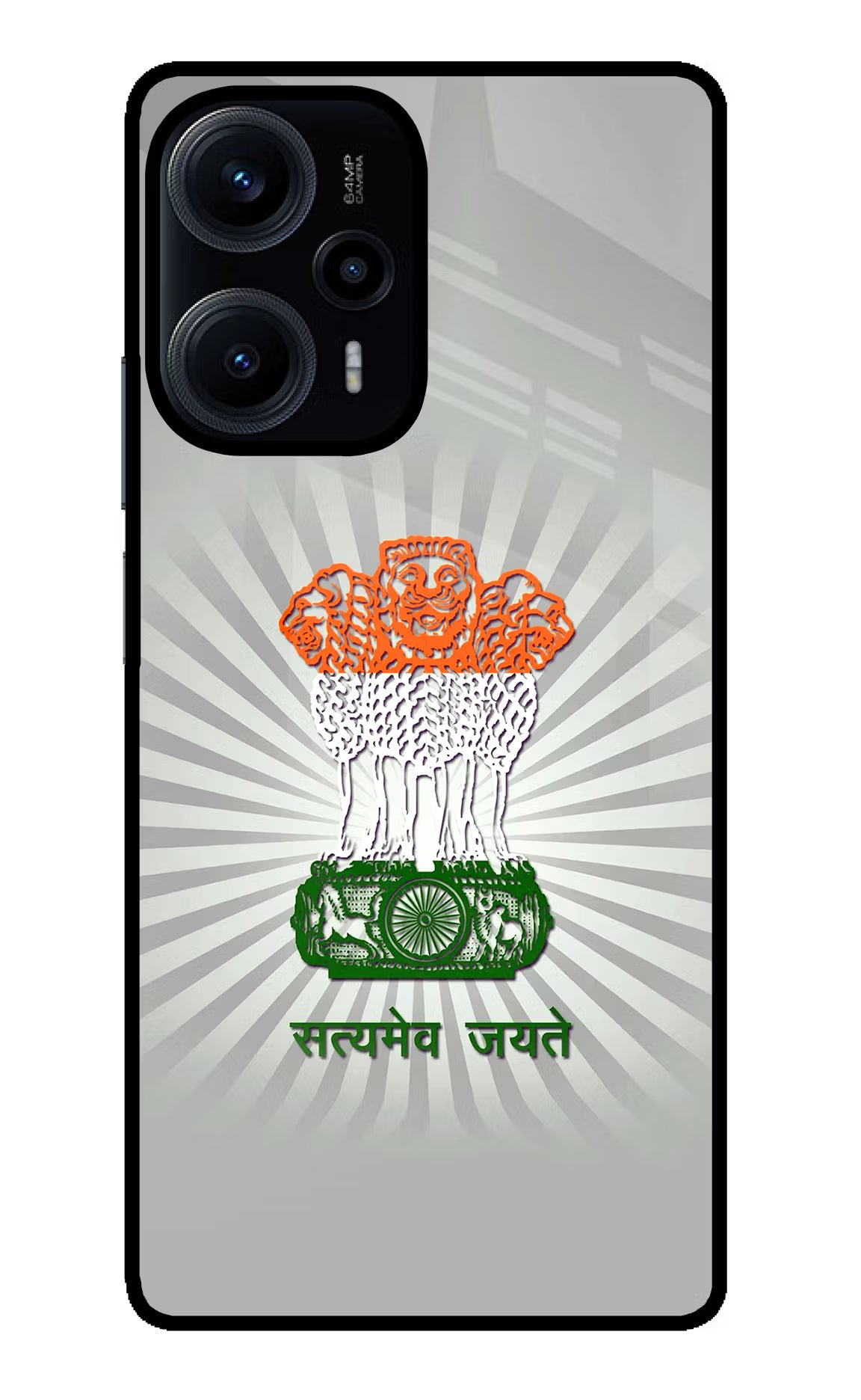 Satyamev Jayate Art Poco F5 5G Glass Case