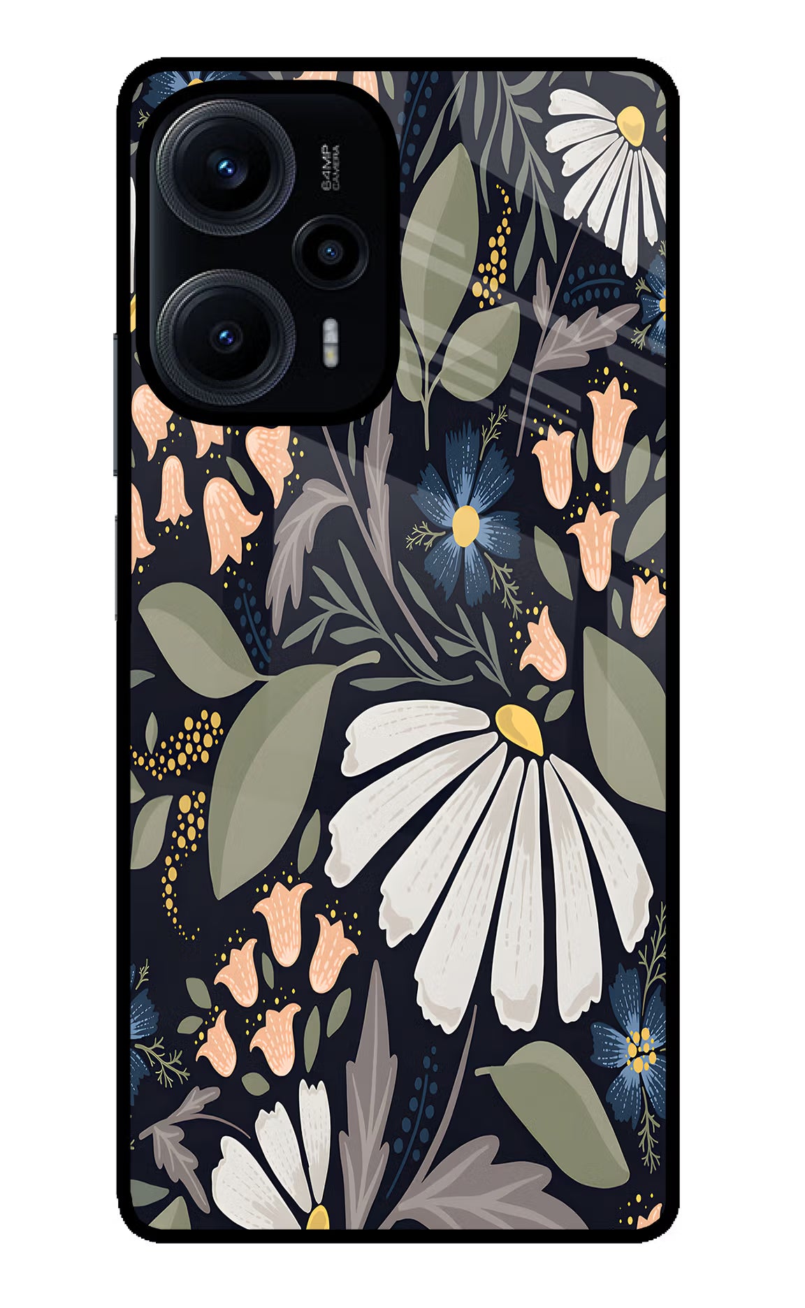 Flowers Art Poco F5 5G Glass Case