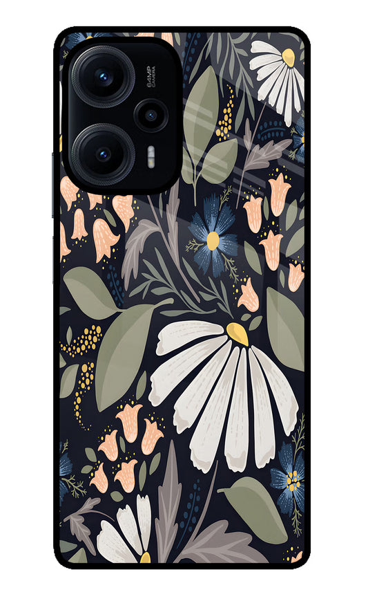 Flowers Art Poco F5 5G Glass Case