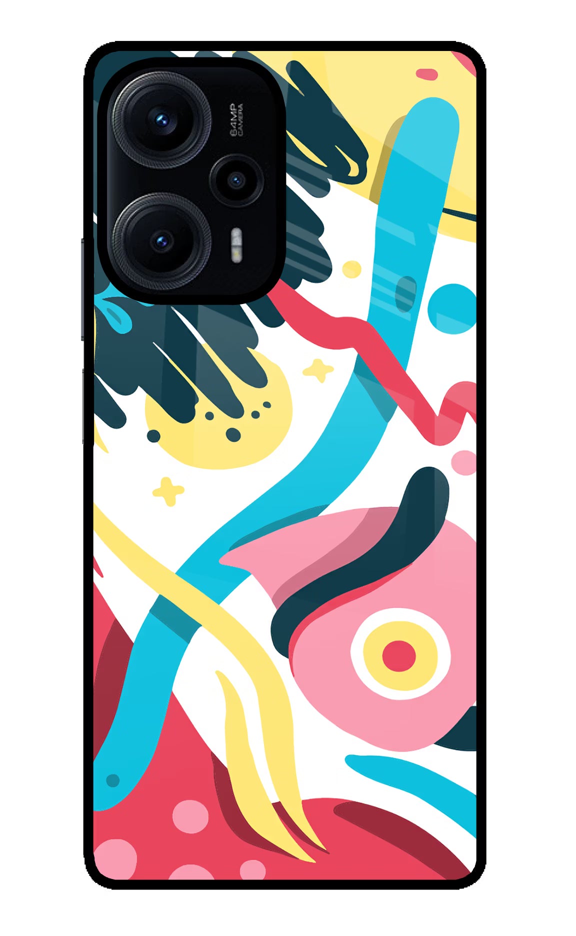 Trippy Poco F5 5G Glass Case Back Cover by Casekaro