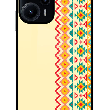 Ethnic Seamless Poco F5 5G Glass Case
