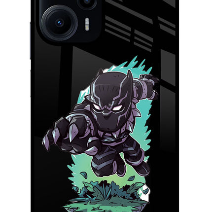 Black Panther Poco F5 5G Glass Case