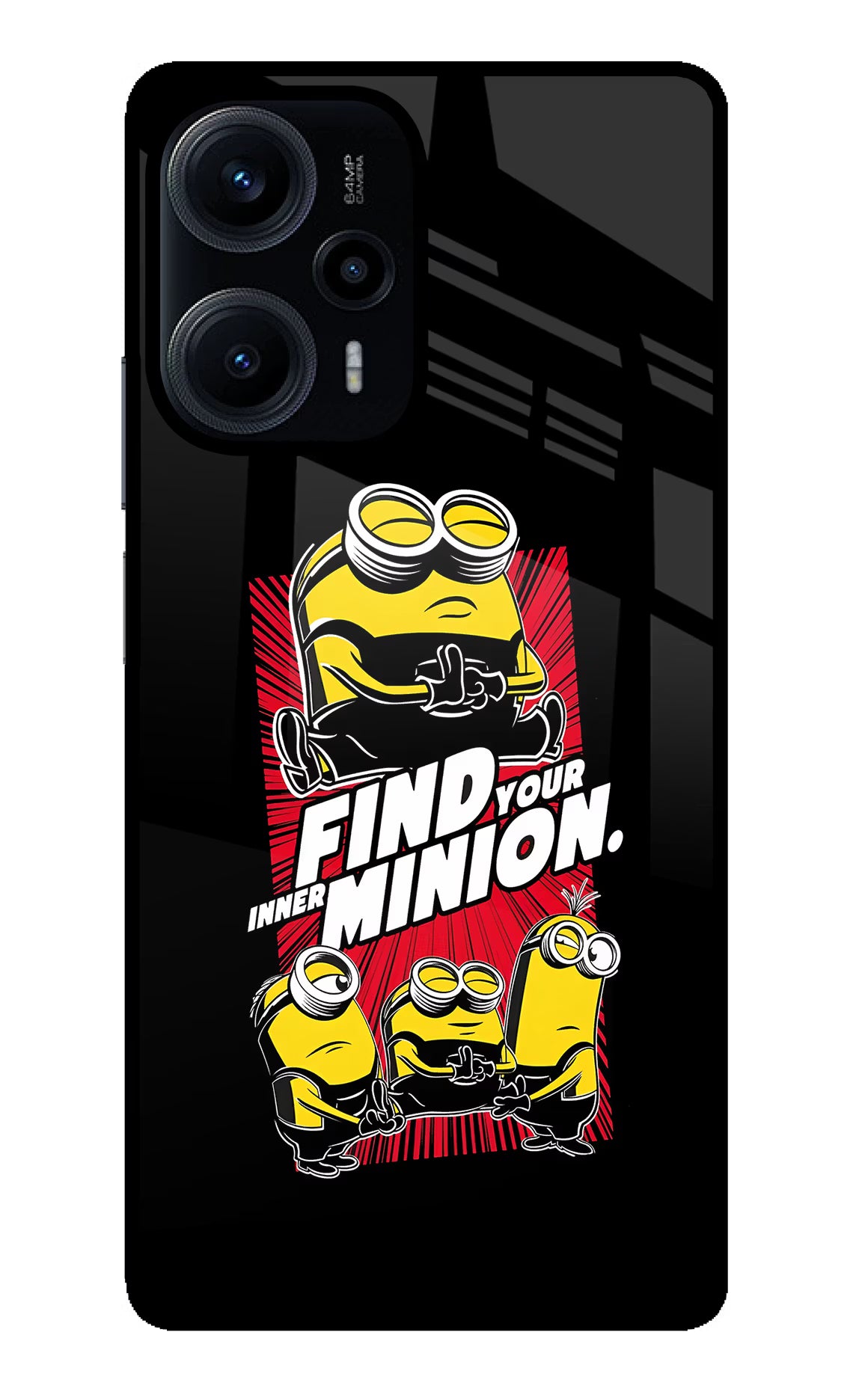 Find your inner Minion Poco F5 5G Glass Case